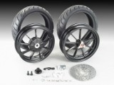 キタコ　12インチキャストホイールキット　ブラック　V125 LO用